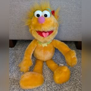 Vintage 2003 Sesame Street 16” Orange Zoe Nanco Plush Stuffed Animal Soft Toy